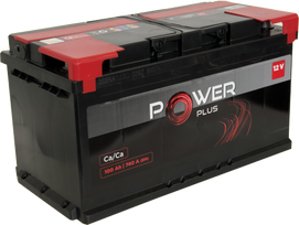 Akumuliatorius POWER PLUS, 12 V, 100 Ah, 740 A, EN, 352 x 175 x 190 mm, starterinis, rūgštinis