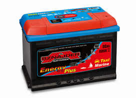 Akumuliatorius SZNAJDER Energy Plus Marine, 12V,80Ah,600A, EN,275x175x190mm, gilaus iškrovimo, rūgšt