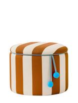 Kid's Concept - Pouffe Cylinder With Storage Brown - Pufas - Ruda