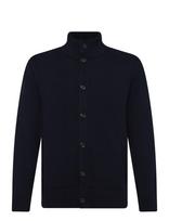 Gant - Supima Cotton Buttoned Cardigan - Golfo kelnės - Tamsiai mėlyna