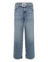 Topshop - Tsember Lr Belted Jeans Mb Dnm - Platūs džinsai - Mėlyna