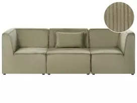 3 vietų modulinė sofa LEMVIG, žalias velvetas