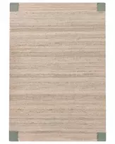 Kilimas AMRAVATI smėlio/žalios spalvos 160 x 230 cm džiuto