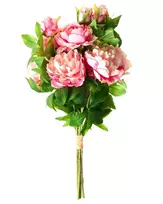 Dirbtinių gėlių puokštė COLARES 62 cm rožinė