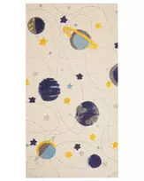 Vaikiškas kilimas LANGSA smėlio spalvos 80 x 150 cm medvilninis