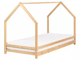 Vaikiška lova namelis APPY 90 x 200 cm, šviesiai ruda, pušies mediena