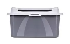 Katės tualetas DIAMENTIQ Bonita pilkas plastikinis 571×392×209 mm, 1 kg