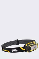 Petzl Aria 1R juoda geltona įkraunama lengva galvos lempa, modelis E069CA00