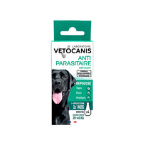 Vetocanis lašiukai nuo erkių didelių veislių šunims, 20–40 kg, 4 pip.