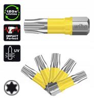Wiha 5 vnt. smūginiai Torx T15 "y" antgaliai, 25 mm, 1/4"