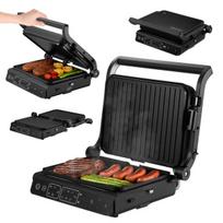 Elektrinis kontaktinis grilis Zeegma Grill Master, 2000 W, 10 programų, temperatūros zondas, juodas