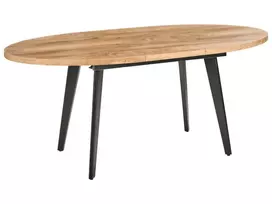 Išskleidžiamas valgomojo stalas DUTTON rudas 140/180 cm 90 cm