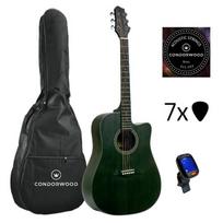 Condorwood AD-512 akustinė gitara su rinkiniu STARTER