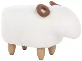 Gyvūno formos pufas LAMB, baltas avytė