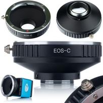 Adapteris C-Mount Canon EOS – Metalinis korpusas, Rankinis fokusavimas, Suderinamas su Raspberry Pi HQ