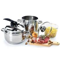 Nerūdijančio plieno greitpuodis - ORION - 3,5L ir 5L - 2 dalių rinkinys - Suderinamas su indukcija - 3 sluoksnių dugnas