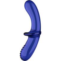 SATISFYER - Dvigubo Kristalo Mėlynas Dildo