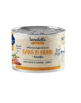 SANABELLE Žąsų ir vištienos 380 g drėgnas ėdalas suaugusioms katėms