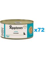 APPLAWS Cat Adult Mousse Tuna putėsiai su tunu 72x70 g