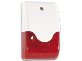 Siren + red strobe in housing + led 10-14 VDC - 110 dB