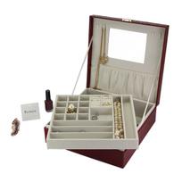 PATRIZIA BEAUTY-18080 bordo spalvos lagaminėlis