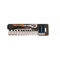 Terkšlinių raktų komplektas 1/4", CRV - CHROME VANADIUM - 14 VNT
