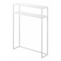 Baltos spalvos iš metalo konsolinis staliukas 18x60 cm Tower – YAMAZAKI