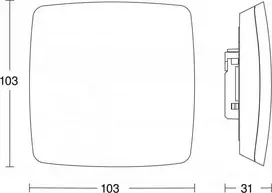Steinel True Presence UP KNX 056339 lubinis buvimo detektorius IP54 360°