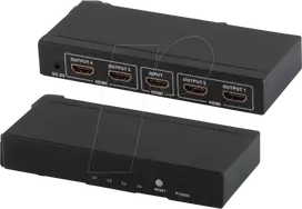 HDMI vaizdo skirstytuvas ShiverPeaks SP05-03004 4x HDMI 3840x2160