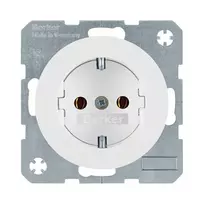 Kištukinis lizdas Type F berker 47432089, 16 A, 250 V, baltas, termoplastikas
