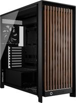 Corsair FRAME 5000D WOOD RS Midi Tower Black, Walnut
