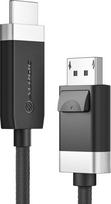No Name ALOGIC FUDPHD2-SGR video cable adapter 2 m DisplayPort HDMI Black, Grey