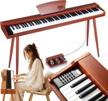 No Name V-TONE BL-130 pianino cyfrowe czteronożne brązowe