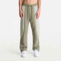 dresowe Nike Tech Men's Color-Block Open-Hem Fleece Pants Silver Sage/ Jade Horizon/ Black - Dydis M (IF1323-328 Kelnės)