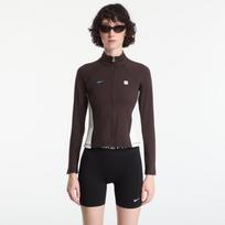 Nike Sportswear Women's Full-Zip Long-Sleeve Top Velvet Brown/ Sail - Dydis L (IR4443-220 Džemperiai)