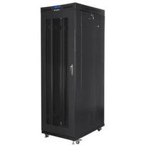 Lanberg stovintis rack kabinetas 19 colių 27U FF01-8227-23BL, 800mm, 1200mm, 800kg, perforuotos durys, LCD ekranas