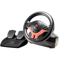 Subsonic Vairodis SV 250-S SA5578-2, 22cm, 180laipsnių, 2 pedalai, dviguba vibracija, PS4, PS3, XBOX ONE, PC, SWITCH