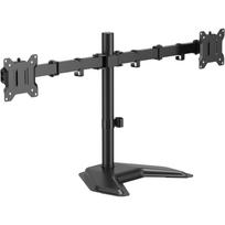 Sbox Monitorių laikiklis LCD-F024-3, 2x10kg, 17''-32'', 75x75-100x100, +45°/-45° pasvirimas, +90°/-90° sukimas