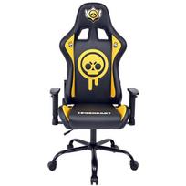 Subsonic Žaidimų kėdė SA5609-BS1, 14.5kg, 53cm, 49cm, 123-133cm, geltona, juoda, reguliuojamas aukštis, galvos atrama, PU ratukai