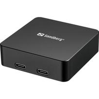 Sandberg 3in1 Magnet Powerbank 421-28, 5000mAh, 15W, 2xUSB-C, magnetinis tvirtinimas, kompaktiškas dizainas