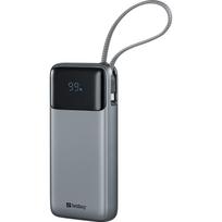 Sandberg 421-29 Viskas viename įkroviklis, 20000 mAh, 67W PD, USB-C, USB-A, integruotas USB-C laidas, įkrovimo ekranas