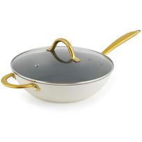 Salter Wok BW14607, 28cm, aliuminis, nelipnus paviršius, dangtis komplekte, saugus orkaitėje