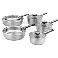 Salter Puodų rinkinys BW14629, 24cm, 28cm, 16cm, 18cm, 20cm, nerūdijantis plienas, šaltas liesti rankenos, stikliniai dangčiai