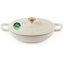 Salter troškintuvas BW13772C, 2.8L, 30.6cm, ketaus, kreminis, su dangčiu, suderinamas su visomis viryklėmis