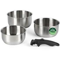 Russell Hobbs Puodų rinkinys RH04034, sidabrinė, nerūdijantis plienas, nuimamas rankena, 4 vnt.