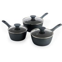 Salter Puodų rinkinys BW13591DU, 16/18/20cm, kalta aliuminio, su dangčiu, indukcijai, išmanus temperatūros apykaklė