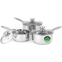 Russell Hobbs Puodų rinkinys BW06571EU7, 16/18/20cm, sidabrinė, nerūdijantis plienas, su dangčiu, plaunamas indaplovėje
