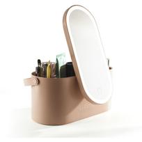 Rio Makiažo organizatoriaus dėžė su veidrodžiu CSBB-EU/1.6, 24.1cm x 11.7cm x 10.4cm, USB įkraunamas, LED apšvietimas