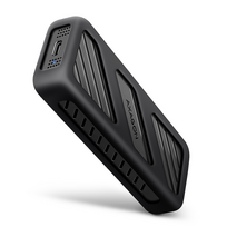 Axagon EEM2-20G, USB-C, 20Gbps, M.2 NVMe, juodas - SSD disko korpusas