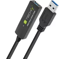 „Techly“ USB 3.0 signalo stiprintuvo kabelis, 10 m